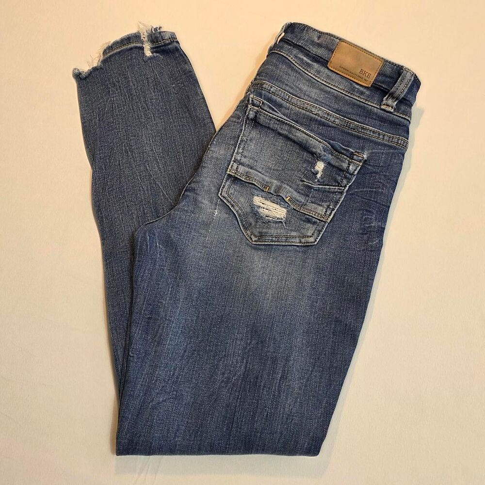 BKE Victoria Jeans Universal Fit Mid-Rise Ankle Skinny Size 26